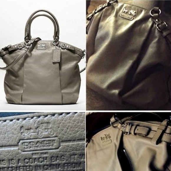 Coach Madison Lindsey Mushroom Satchel - Picture 1 of 5